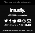 Раздача 100 IMU ($5) от ICO Imusify (блокчейн NEO)